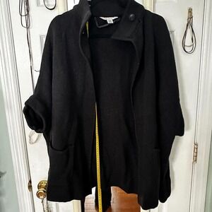 Lauren Conrad Black One Size Knit Button‎ Front Cardigan Sweater